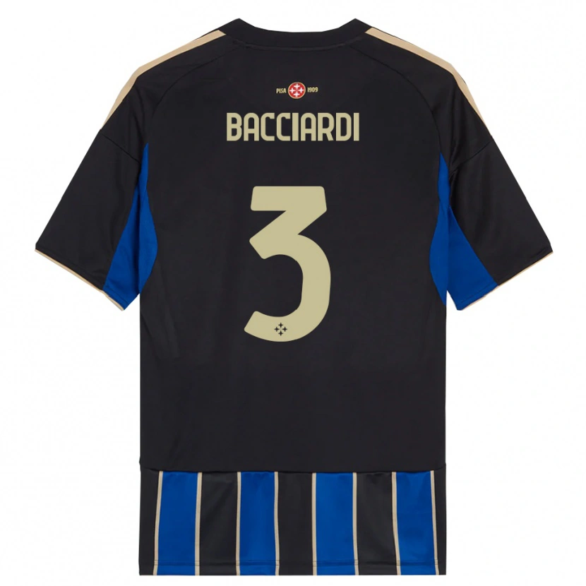 Danxen Herren Lorenzo Bacciardi #3 Schwarz Blau Heimtrikot Trikot 2025/26 T-Shirt Schweiz
