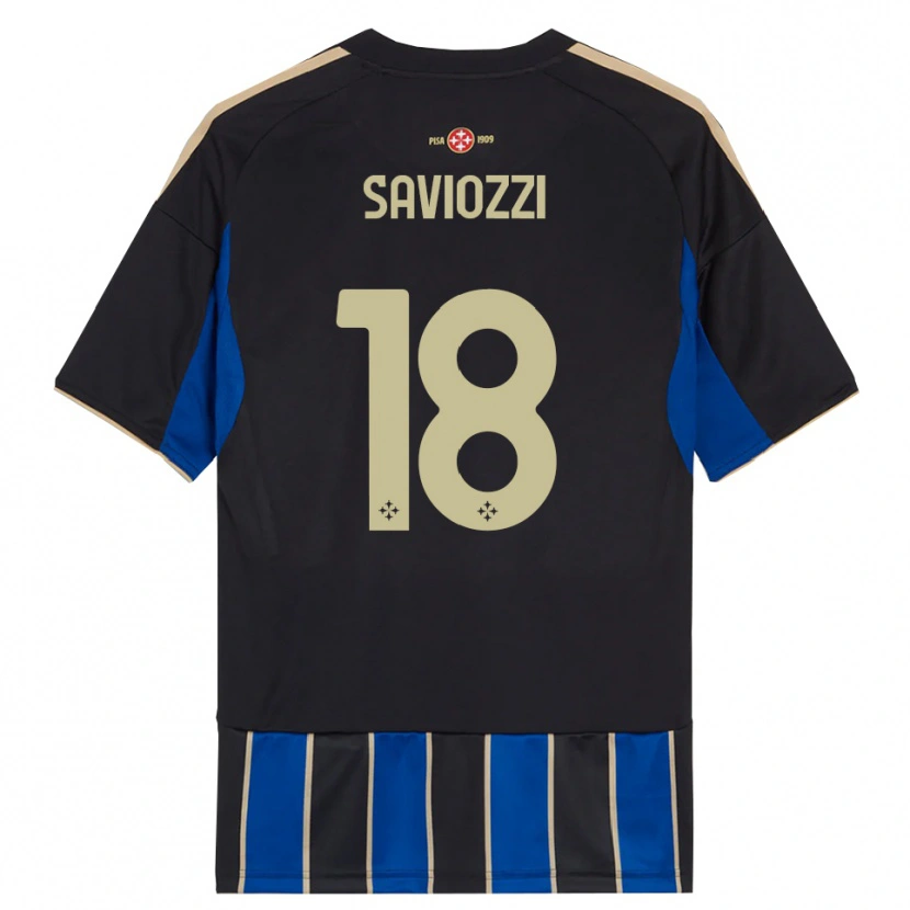 Danxen Herren Mattia Saviozzi #18 Schwarz Blau Heimtrikot Trikot 2025/26 T-Shirt Schweiz