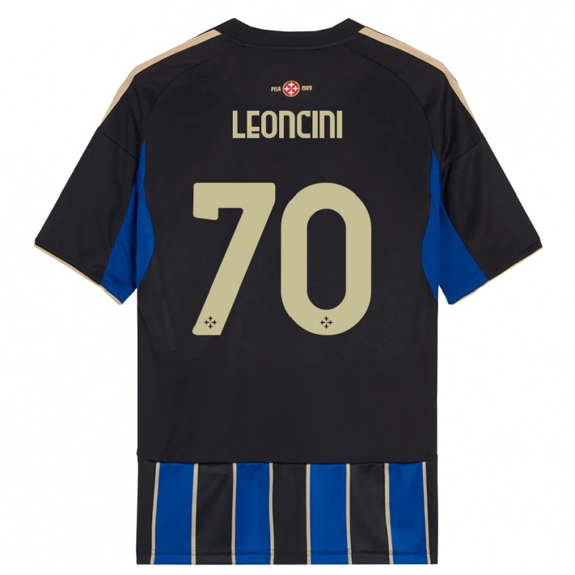 Danxen Herren Mattia Leoncini #70 Schwarz Blau Heimtrikot Trikot 2025/26 T-Shirt Schweiz