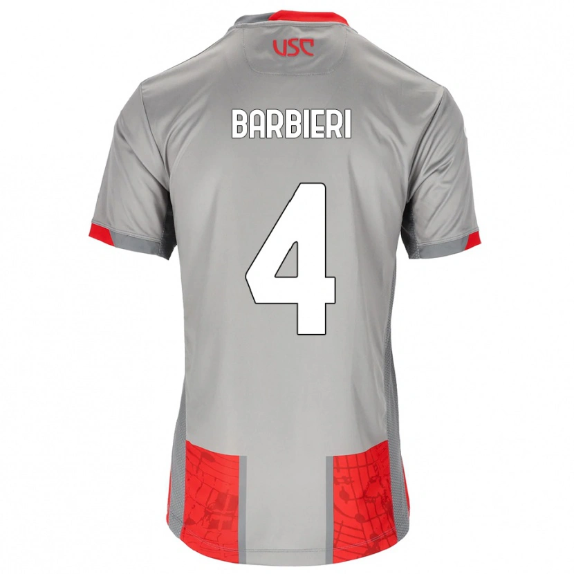 Danxen Herren Tommaso Barbieri #4 Rot Grau Heimtrikot Trikot 2025/26 T-Shirt Schweiz