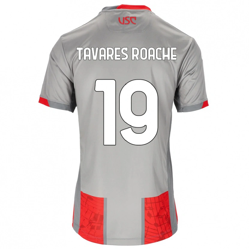 Danxen Herren Carter Tavares Roache #19 Rot Grau Heimtrikot Trikot 2025/26 T-Shirt Schweiz
