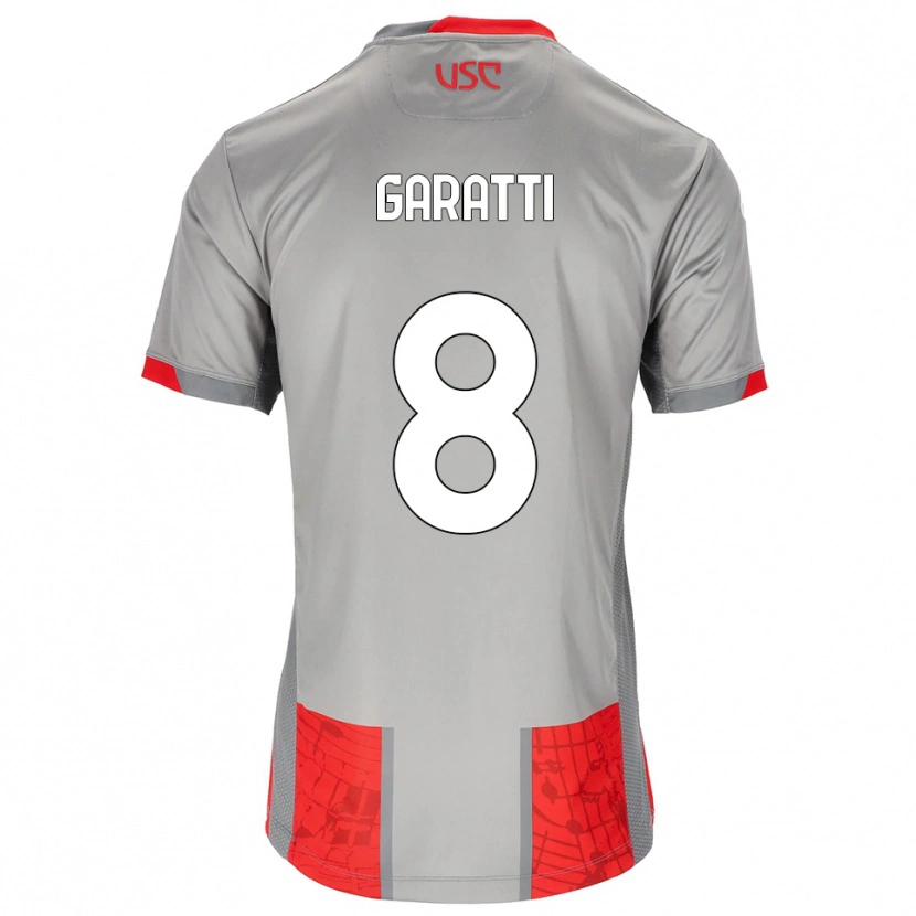 Danxen Herren Davide Garatti #8 Rot Grau Heimtrikot Trikot 2025/26 T-Shirt Schweiz