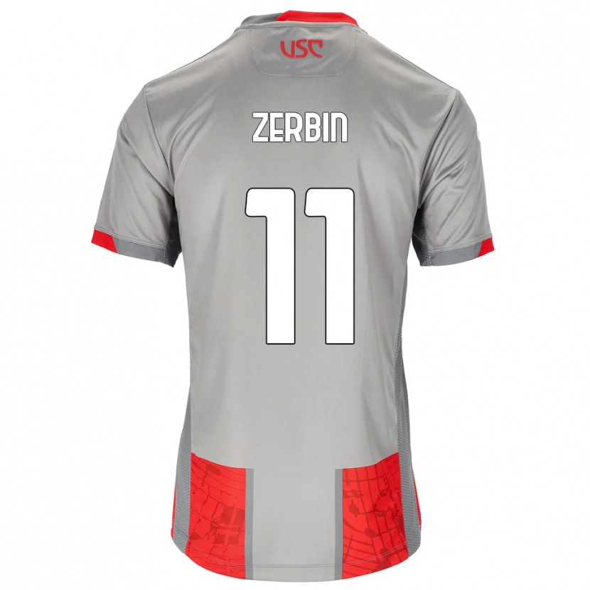 Danxen Herren Alessio Zerbin #11 Rot Grau Heimtrikot Trikot 2025/26 T-Shirt Schweiz