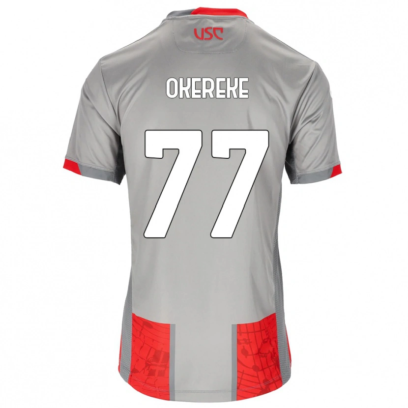 Danxen Herren David Okereke #77 Rot Grau Heimtrikot Trikot 2025/26 T-Shirt Schweiz