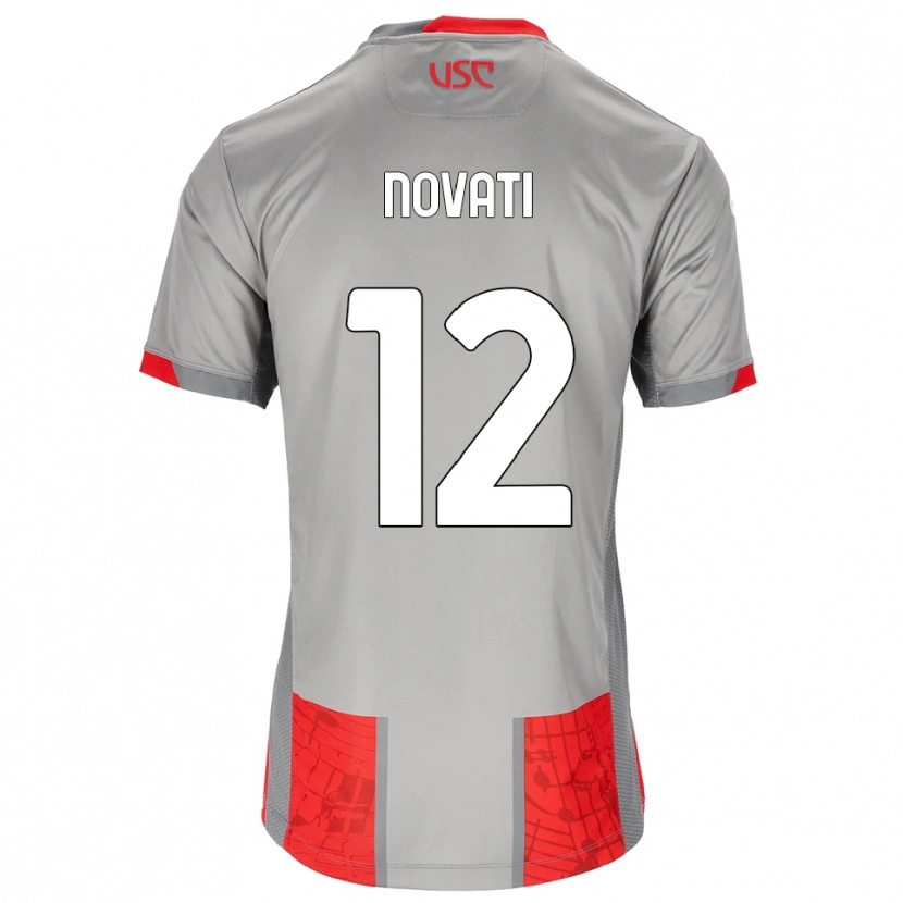 Danxen Herren Lorenzo Novati #12 Rot Grau Heimtrikot Trikot 2025/26 T-Shirt Schweiz