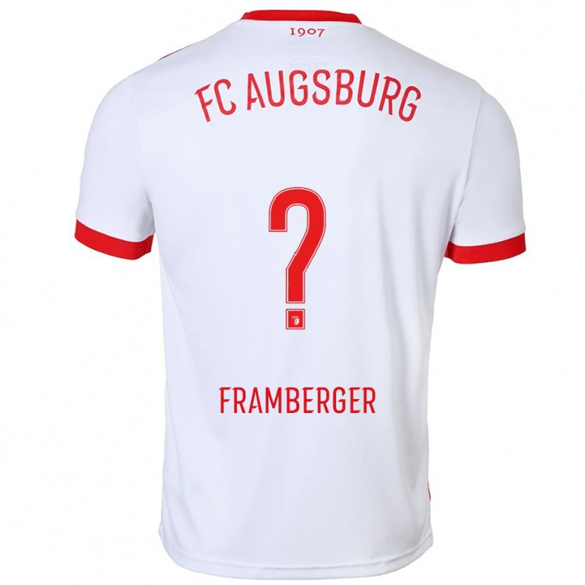 Danxen Herren Raphael Framberger #0 Weiß Rot Heimtrikot Trikot 2025/26 T-Shirt Schweiz