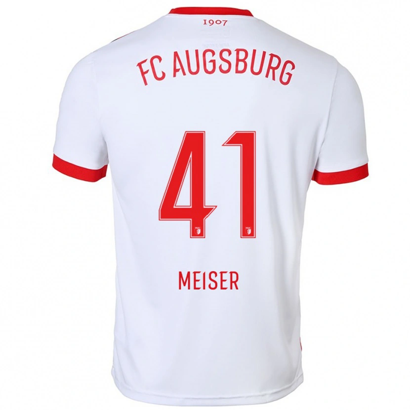 Danxen Herren Felix Meiser #41 Weiß Rot Heimtrikot Trikot 2025/26 T-Shirt Schweiz