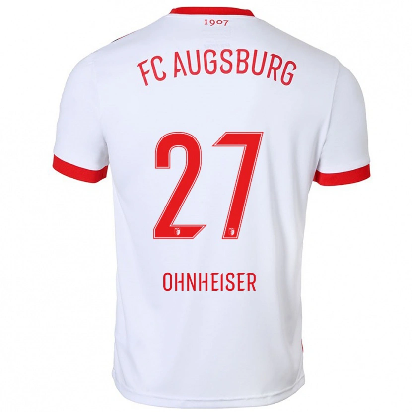 Danxen Herren Nico Ohnheiser #27 Weiß Rot Heimtrikot Trikot 2025/26 T-Shirt Schweiz
