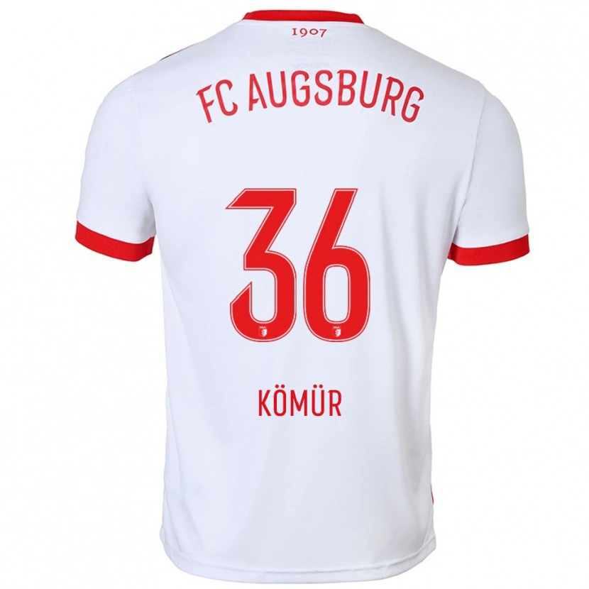 Danxen Herren Mert Kömür #36 Weiß Rot Heimtrikot Trikot 2025/26 T-Shirt Schweiz
