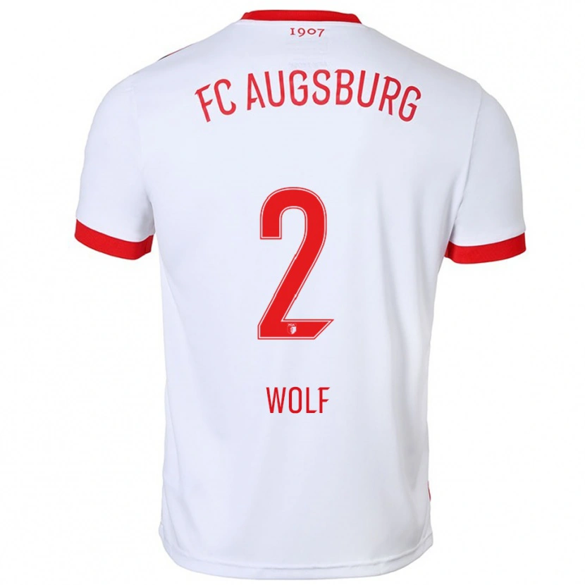 Danxen Herren Paul Wolf #2 Weiß Rot Heimtrikot Trikot 2025/26 T-Shirt Schweiz
