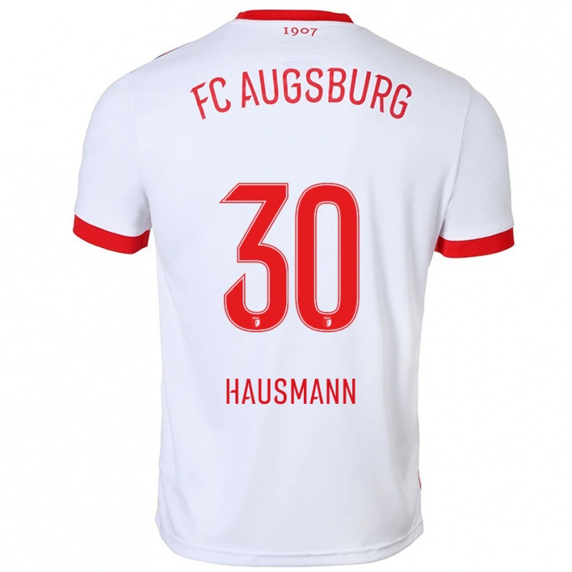 Danxen Herren Daniel Hausmann #30 Weiß Rot Heimtrikot Trikot 2025/26 T-Shirt Schweiz