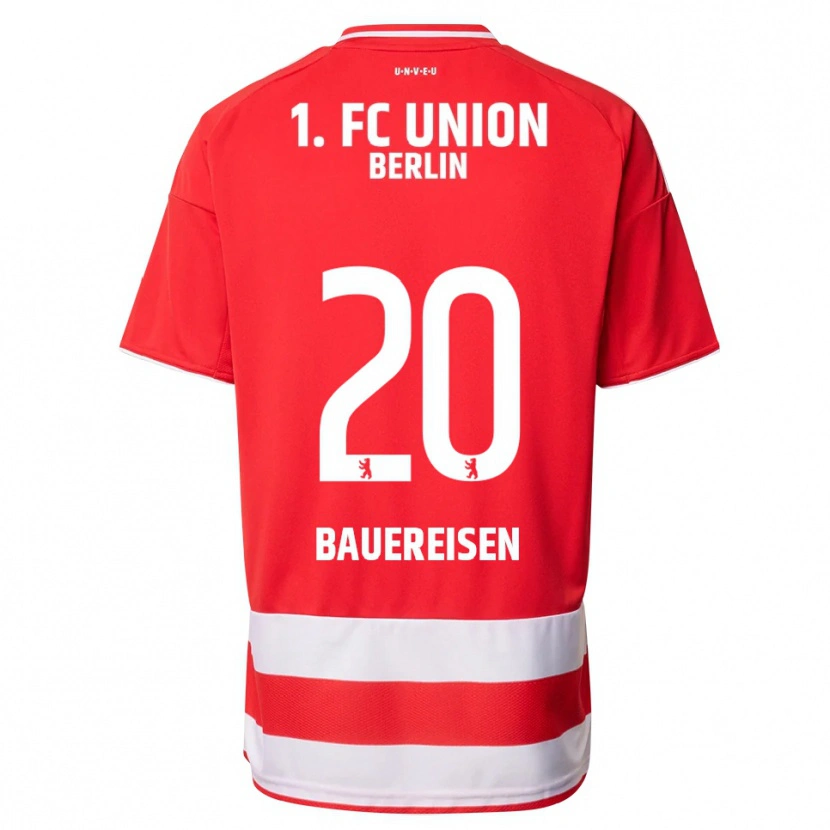 Danxen Herren Nele Bauereisen #20 Rot Weiß Heimtrikot Trikot 2025/26 T-Shirt Schweiz