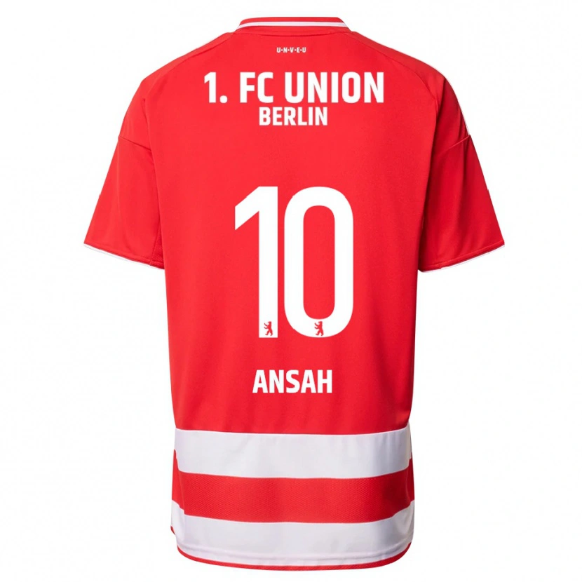 Danxen Herren Ilyas Ansah #10 Rot Weiß Heimtrikot Trikot 2025/26 T-Shirt Schweiz