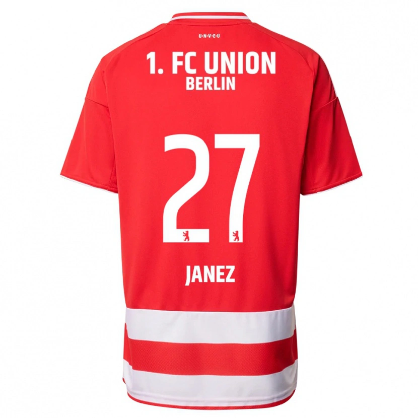 Danxen Herren Korina Janež #27 Rot Weiß Heimtrikot Trikot 2025/26 T-Shirt Schweiz