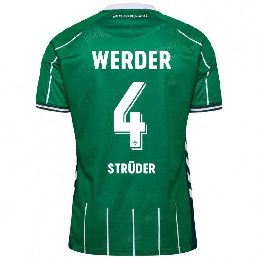 Danxen Herren Mika Strüder #4 Grün Weiß Heimtrikot Trikot 2025/26 T-Shirt Schweiz