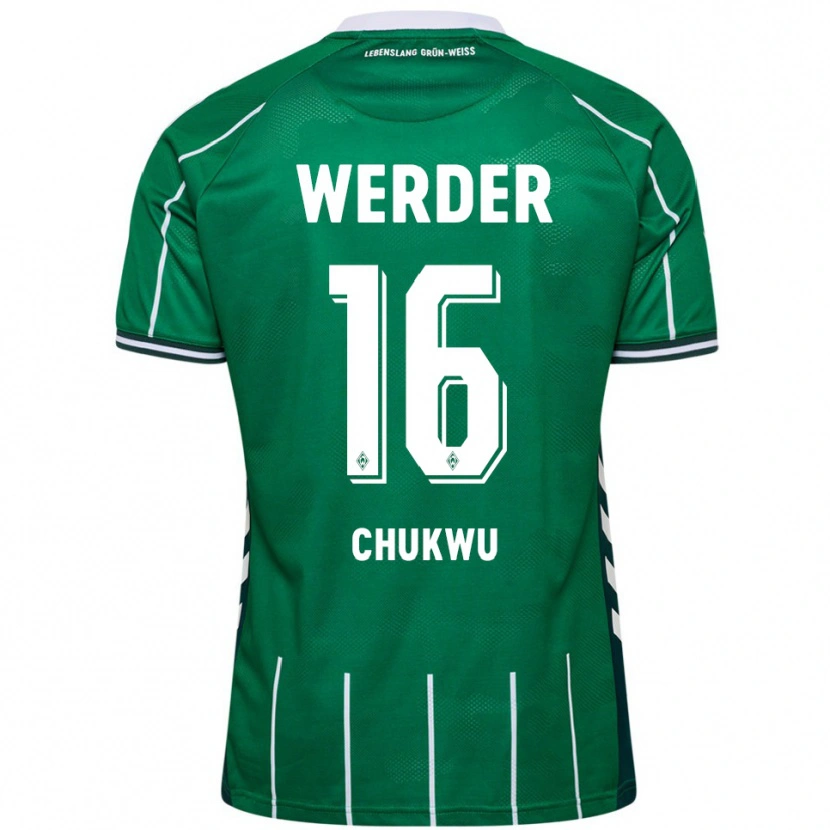 Danxen Herren Emmanuel Chukwu #16 Grün Weiß Heimtrikot Trikot 2025/26 T-Shirt Schweiz