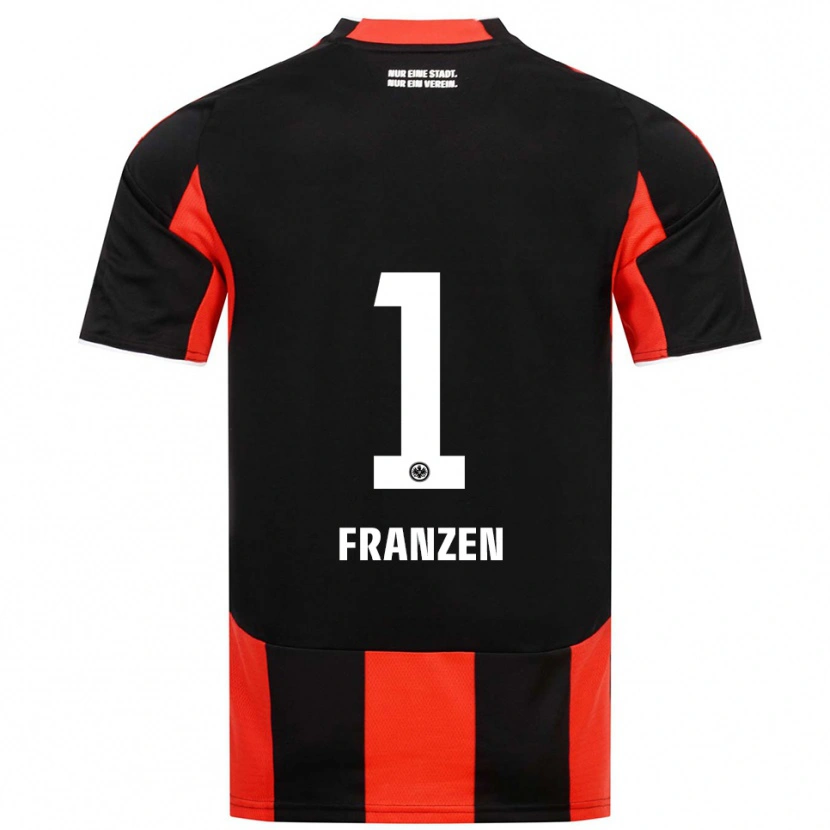 Danxen Herren Marlon Franzen #1 Schwarz Rot Heimtrikot Trikot 2025/26 T-Shirt Schweiz