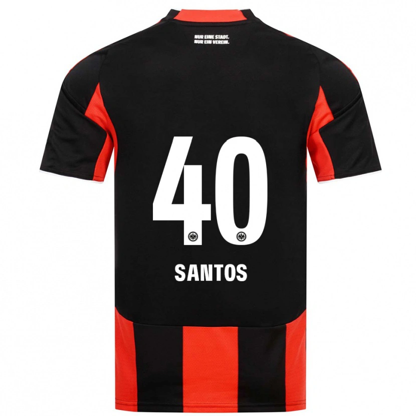 Danxen Herren Kauã Santos #40 Schwarz Rot Heimtrikot Trikot 2025/26 T-Shirt Schweiz