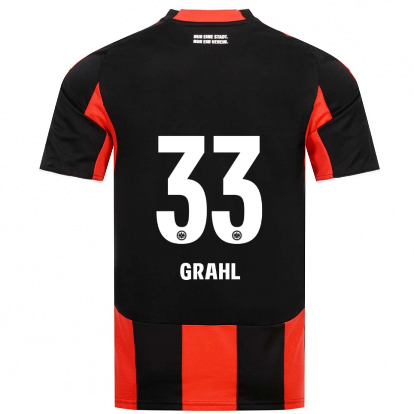 Danxen Herren Jens Grahl #33 Schwarz Rot Heimtrikot Trikot 2025/26 T-Shirt Schweiz