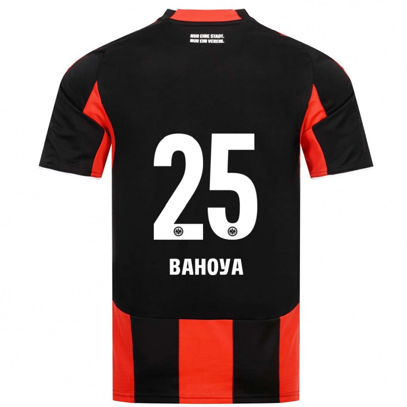 Danxen Herren Paul Bahoya #25 Schwarz Rot Heimtrikot Trikot 2025/26 T-Shirt Schweiz