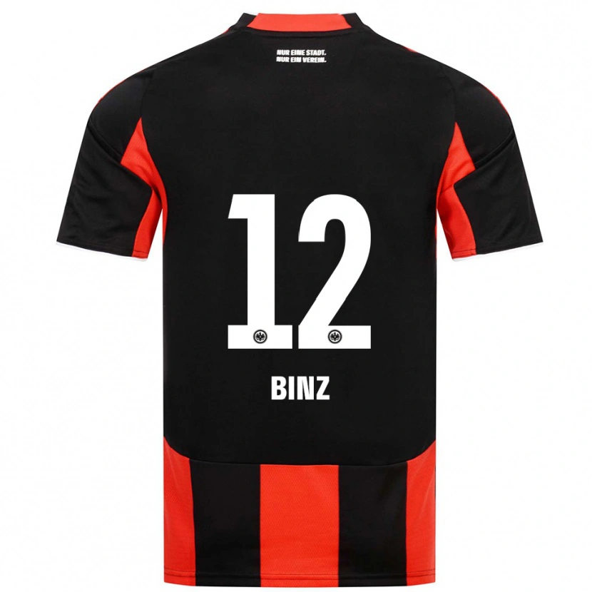 Danxen Herren Sam Binz #12 Schwarz Rot Heimtrikot Trikot 2025/26 T-Shirt Schweiz