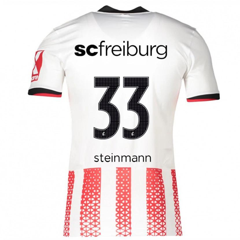 Danxen Herren Karl Steinmann #33 Weiß Rot Heimtrikot Trikot 2025/26 T-Shirt Schweiz