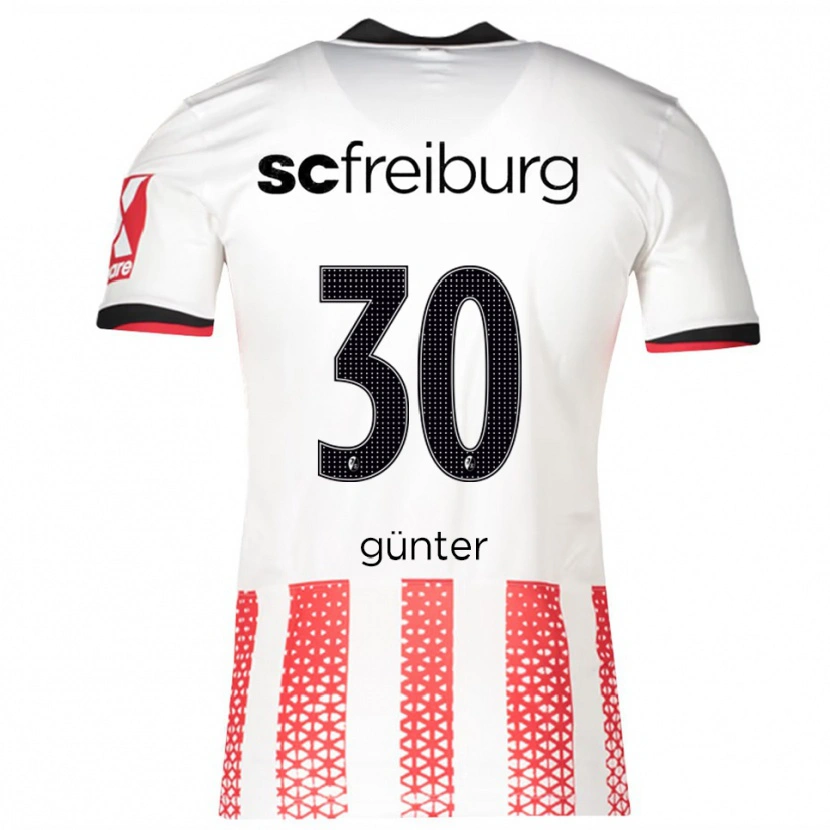Danxen Herren Christian Günter #30 Weiß Rot Heimtrikot Trikot 2025/26 T-Shirt Schweiz