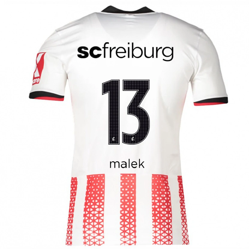Danxen Herren Jannik Malek #13 Weiß Rot Heimtrikot Trikot 2025/26 T-Shirt Schweiz
