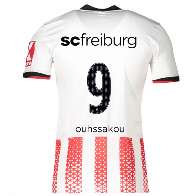 Danxen Herren Essad Ouhssakou #9 Weiß Rot Heimtrikot Trikot 2025/26 T-Shirt Schweiz