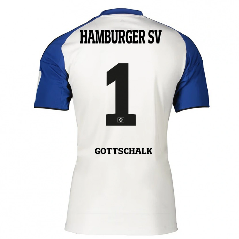 Danxen Herren Juri Gottschalk #1 Weiß Blau Heimtrikot Trikot 2025/26 T-Shirt Schweiz