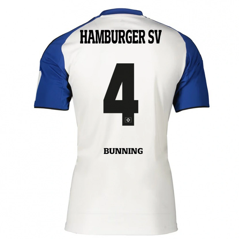 Danxen Herren Melina Bünning #4 Weiß Blau Heimtrikot Trikot 2025/26 T-Shirt Schweiz
