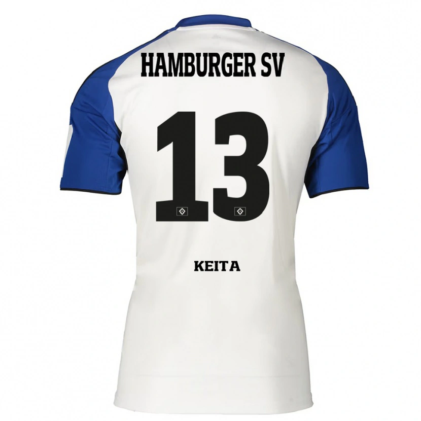 Danxen Herren Mory Keita #13 Weiß Blau Heimtrikot Trikot 2025/26 T-Shirt Schweiz