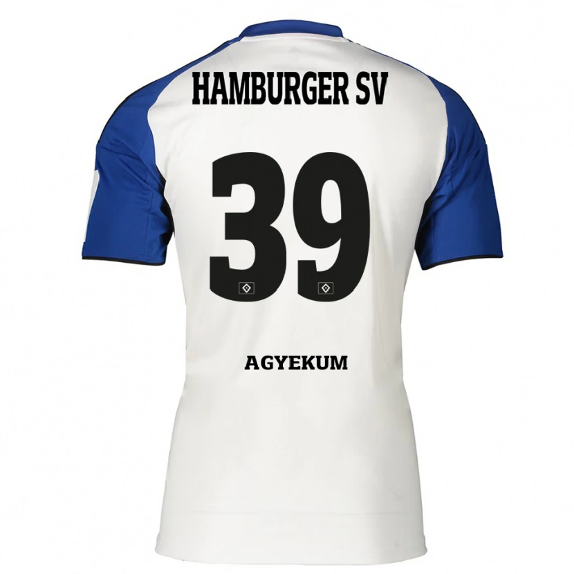 Danxen Herren Joel Agyekum #39 Weiß Blau Heimtrikot Trikot 2025/26 T-Shirt Schweiz