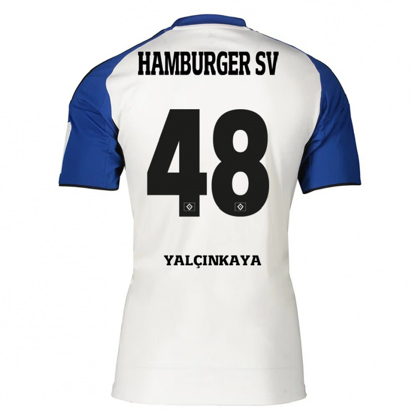 Danxen Herren Bilal Yalcinkaya #48 Weiß Blau Heimtrikot Trikot 2025/26 T-Shirt Schweiz