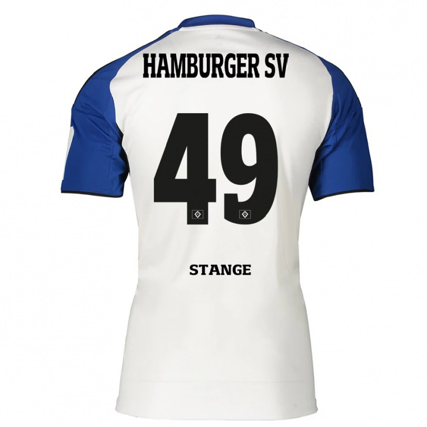 Danxen Herren Otto Stange #49 Weiß Blau Heimtrikot Trikot 2025/26 T-Shirt Schweiz