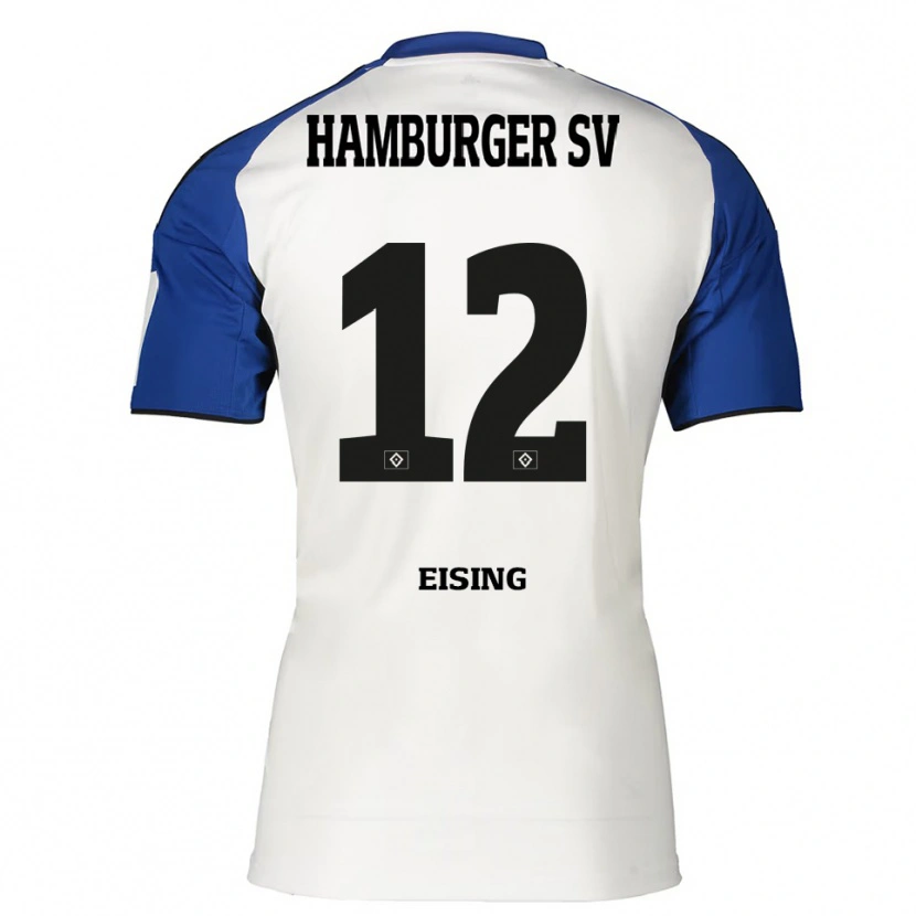 Danxen Herren Luis Eising #12 Weiß Blau Heimtrikot Trikot 2025/26 T-Shirt Schweiz