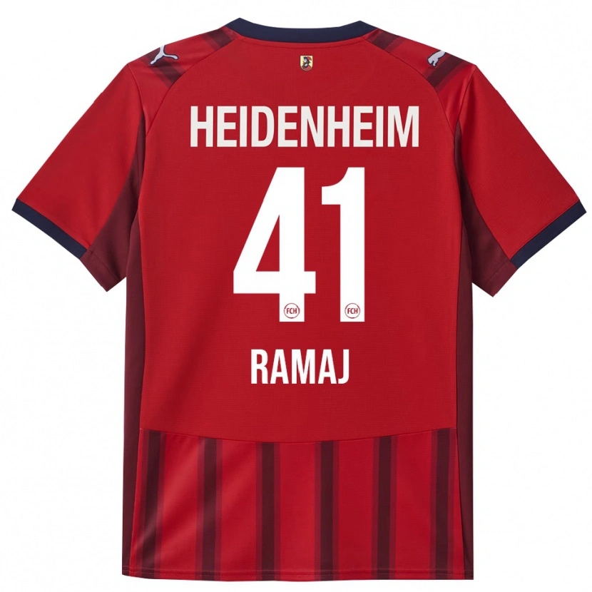 Danxen Herren Diant Ramaj #41 Rot Marineblau Heimtrikot Trikot 2025/26 T-Shirt Schweiz