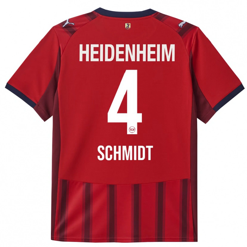 Danxen Herren Luke Schmidt #4 Rot Marineblau Heimtrikot Trikot 2025/26 T-Shirt Schweiz