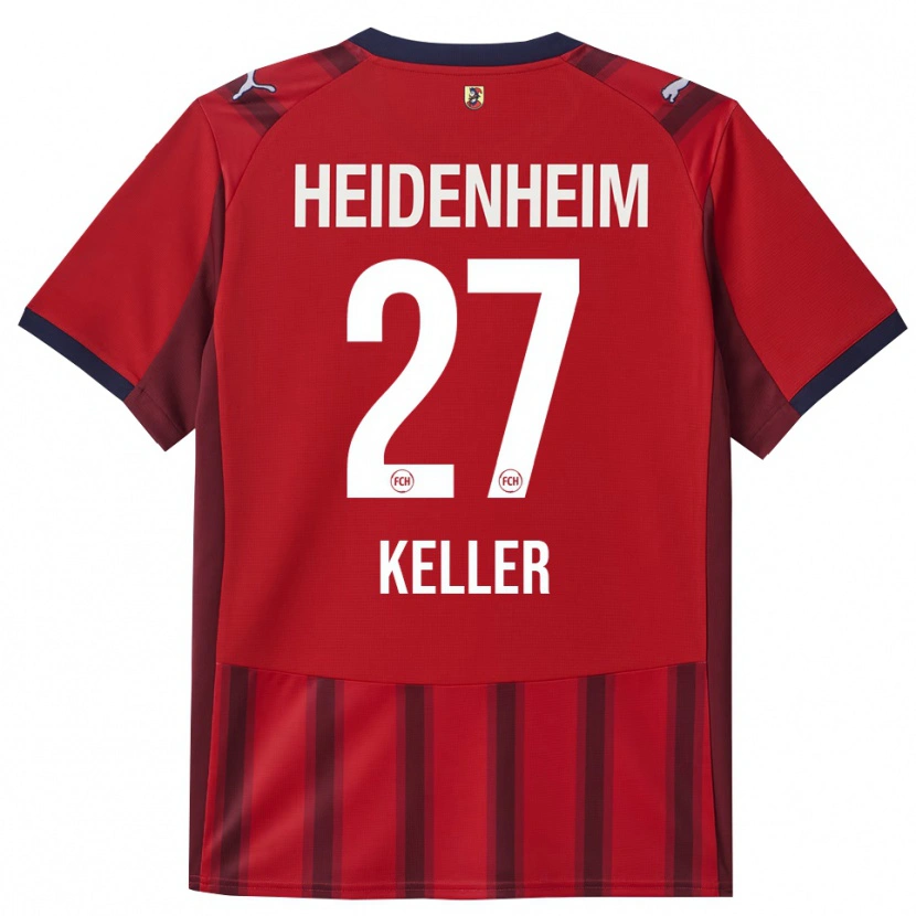 Danxen Herren Thomas Keller #27 Rot Marineblau Heimtrikot Trikot 2025/26 T-Shirt Schweiz