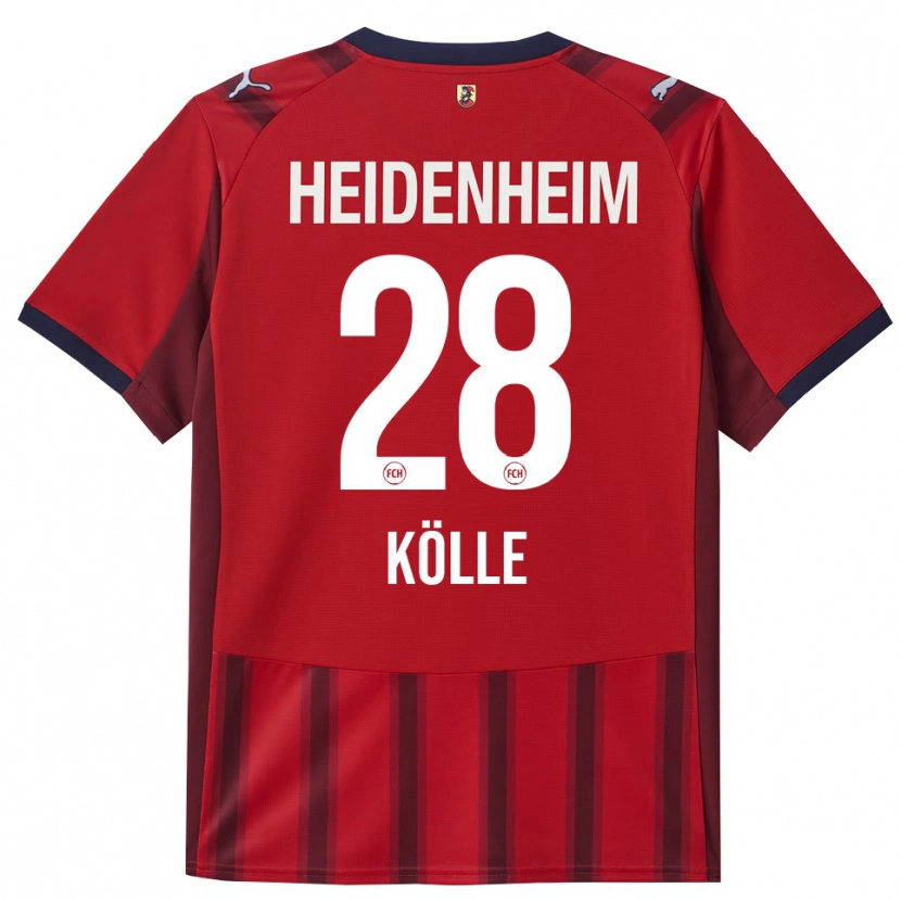 Danxen Herren Adam Kölle #28 Rot Marineblau Heimtrikot Trikot 2025/26 T-Shirt Schweiz