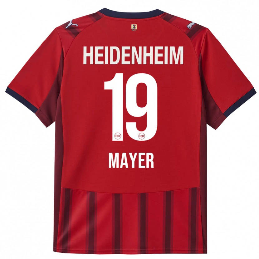 Danxen Herren Luca Mayer #19 Rot Marineblau Heimtrikot Trikot 2025/26 T-Shirt Schweiz