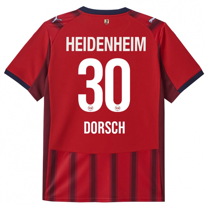 Danxen Herren Niklas Dorsch #30 Rot Marineblau Heimtrikot Trikot 2025/26 T-Shirt Schweiz
