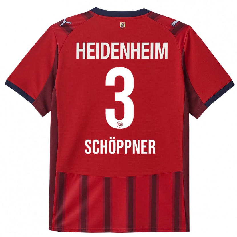 Danxen Herren Jan Schöppner #3 Rot Marineblau Heimtrikot Trikot 2025/26 T-Shirt Schweiz