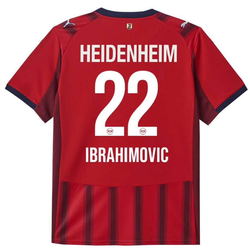 Danxen Herren Arijon Ibrahimovic #22 Rot Marineblau Heimtrikot Trikot 2025/26 T-Shirt Schweiz