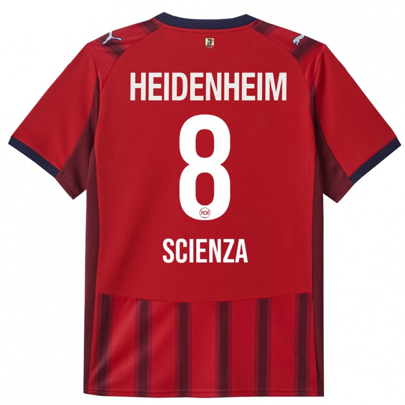 Danxen Herren Leo Scienza #8 Rot Marineblau Heimtrikot Trikot 2025/26 T-Shirt Schweiz