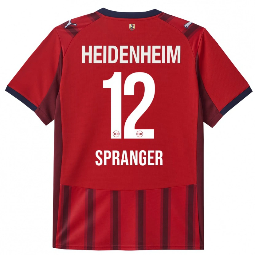 Danxen Herren Luke Spranger #12 Rot Marineblau Heimtrikot Trikot 2025/26 T-Shirt Schweiz