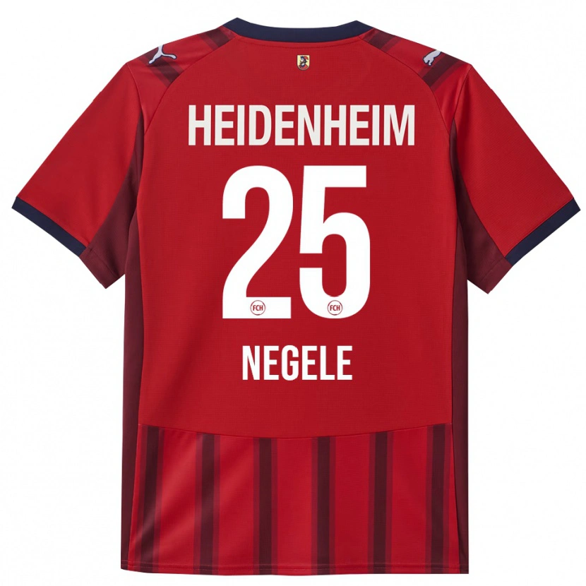 Danxen Herren Christopher Negele #25 Rot Marineblau Heimtrikot Trikot 2025/26 T-Shirt Schweiz