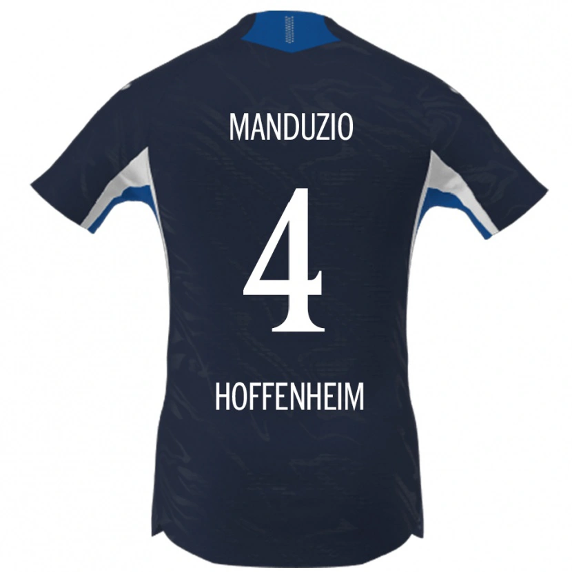Danxen Herren Mattia Manduzio #4 Marineblau Weiß Heimtrikot Trikot 2025/26 T-Shirt Schweiz
