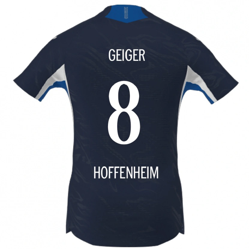 Danxen Herren Dennis Geiger #8 Marineblau Weiß Heimtrikot Trikot 2025/26 T-Shirt Schweiz