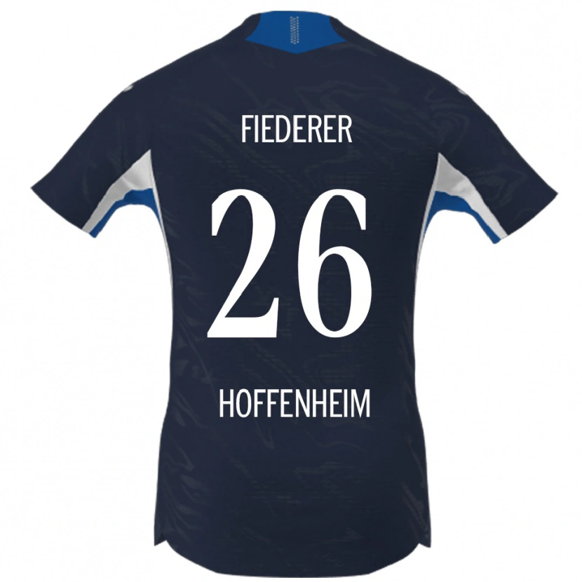 Danxen Herren Tom Fiederer #26 Marineblau Weiß Heimtrikot Trikot 2025/26 T-Shirt Schweiz